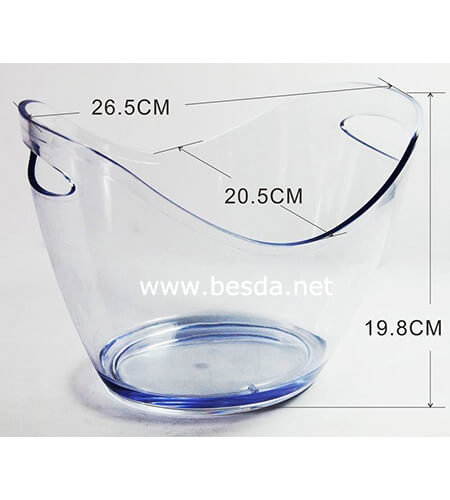 transparent ice bucket