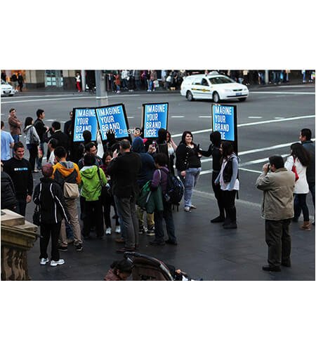 LED walking billboard advertising lightboxes, LED backpack light box