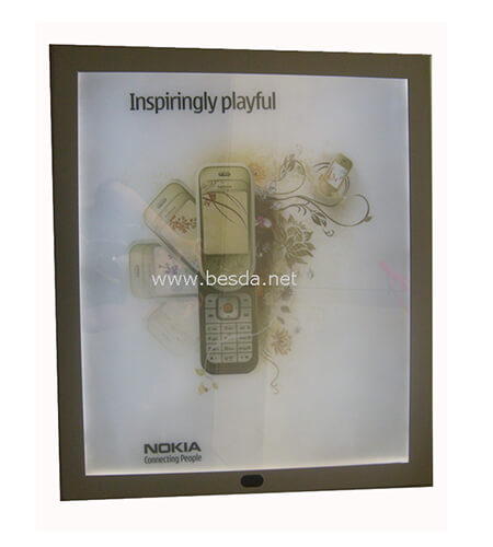 LED magic mirror with 1poster 580x680mm