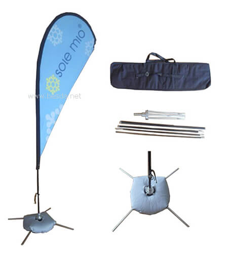 portable packing beach flag BFW-4