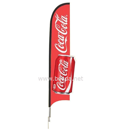 Besda 3D Customized Beach Flag, 3D custom feather flag