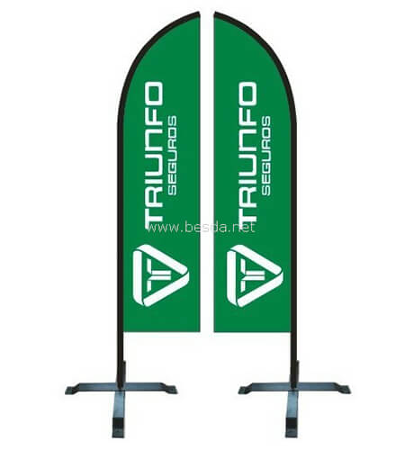 Besda beach flag feather flag Double sides BFF-2 2
