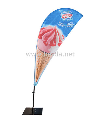 Beach flag Drop flag with printed strip BFW-3 1