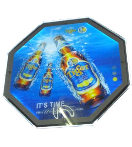 LED Acrylic crystal light box customized octagonal shape CD-3 2