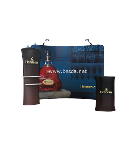 Besda Tension Fabric Display Arc Shape 4x3m Combination TDAS-43 2