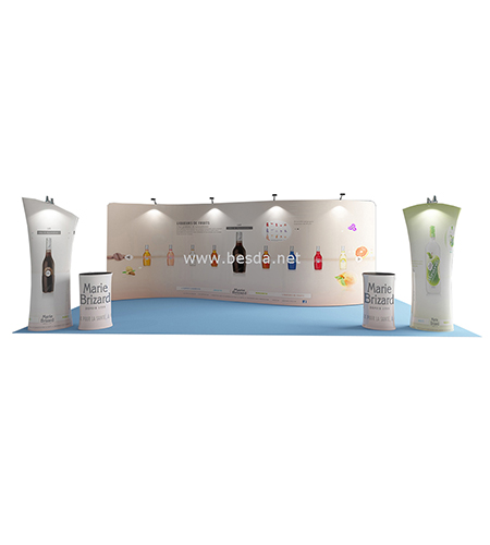 Besda Tension Fabric Display S Shape TDSS-73-3