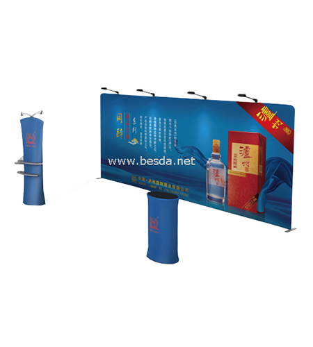 Tradeshow displays Tension Fabric Straight shape 7x3m TD1-4