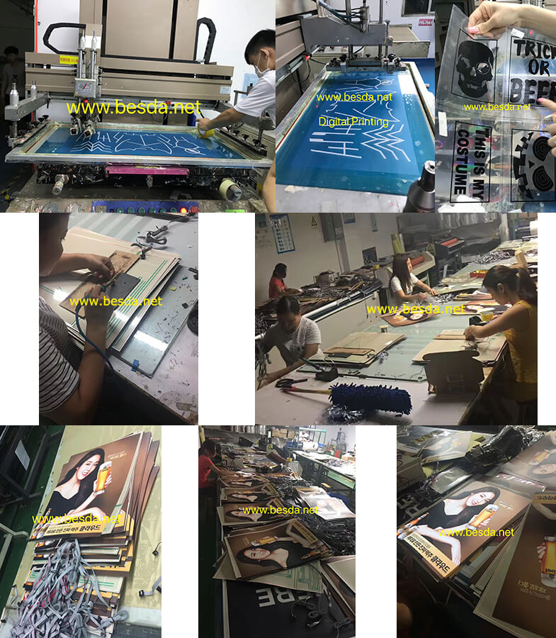 EL advertising poster production process