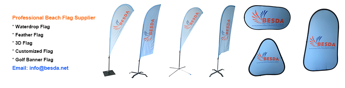 Besda Beach Flag Golf Banner